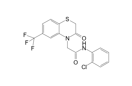 Acetamide, N-(2-chlorophenyl)-2-(2,3-dihydro-6-trifluoromethyl-3-oxo-1,4-benzothiazin-4-yl)-