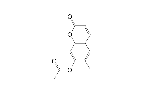 7-Acetoxy-6-methylcoumarin