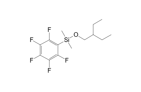 2-Ethylbutanol, dimethylpentafluorophenylsilyl ether