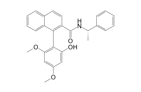 (M,1"S)-1-(2'-Hydroxy-4',6'-dimethoxyphenyl)-2-naphthoic acid 1"-phenylethylamide