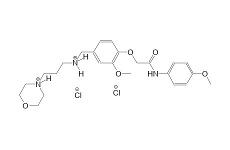 4-[3-({3-methoxy-4-[2-(4-methoxyanilino)-2-oxoethoxy]benzyl}ammonio)propyl]morpholin-4-ium dichloride