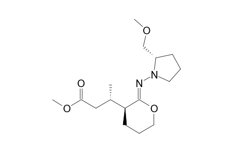 (S,S,S)-2-[N-(2-(Methoxymethyl)pyrrolidin-1-yl)imino]-3-[2-(methoxycarbonyl)isoprop-2-yl]tetrahydropyran