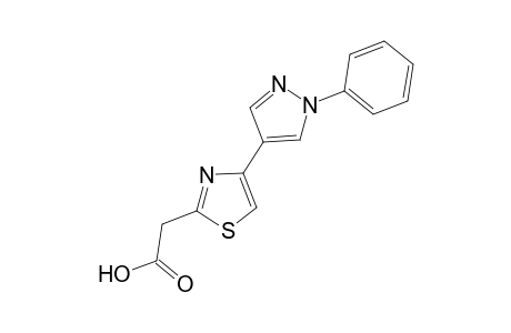 2-[4-(1-phenyl-4-pyrazolyl)-2-thiazolyl]acetic acid