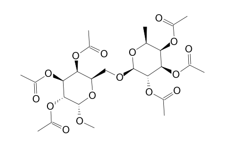 METHYL-2,3,4-TRI-O-ACETYL-6-O-(2',3',4'-TRI-O-ACETYL-BETA-D-FUCOPYRANOSYL)-ALPHA-D-GALACTOPYRANOSIDE