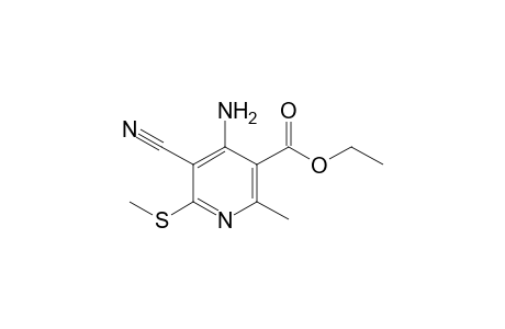 4-Amino-5-cyano-2-methyl-6-methylsulfanyl-nicotinic acid ethyl ester