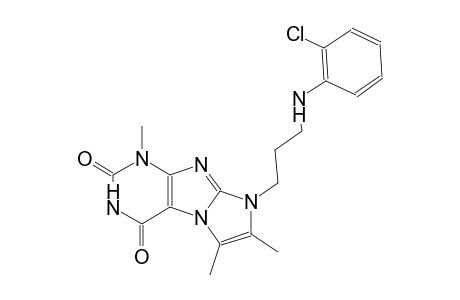 1H-imidazo[2,1-f]purine-2,4(3H,8H)-dione, 8-[3-[(2-chlorophenyl)amino]propyl]-1,6,7-trimethyl-
