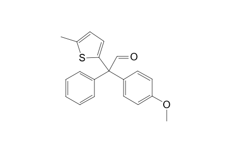 2-(4-Methoxyphenyl)-2-(5-methylthiophen-2-yl)-2-phenylacetaldehyde