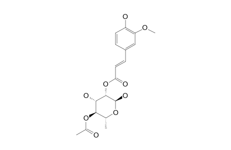 NINGPOSIDE-B;4-O-ACETYL-2-O-FERULOYL-ALPHA-L-RHAMNOPYRANOSIDE