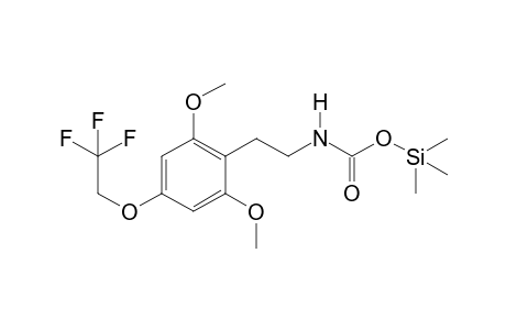 N-[1-(2,6-Dimethoxy-4-(2-trifluoroethoxyphenyl))prop-2-yl]carbamic acid TMS
