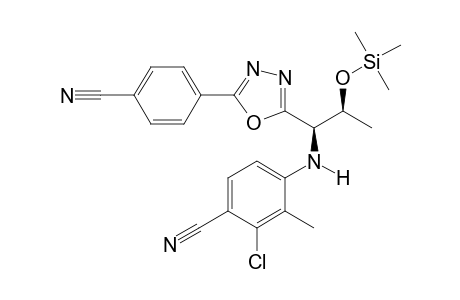 2-Chloro-4-[[(1R,2S)-1-[5-(4-cyanophenyl)-1,3,4-oxadiazol-2-yl]-2-trimethylsilyloxy-propyl]amino]-3-methyl-benzonitrile