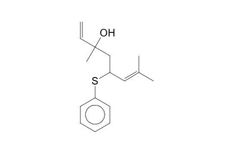 3,7-Dimethyl-5-(phenylthio)octa-1,6-dien-3-ol