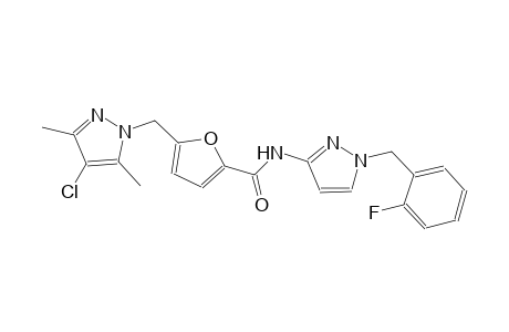 5-[(4-chloro-3,5-dimethyl-1H-pyrazol-1-yl)methyl]-N-[1-(2-fluorobenzyl)-1H-pyrazol-3-yl]-2-furamide