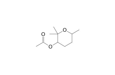 2,2,6-Trimethyl-3-acetoxy-(tetrahydro)-pyran