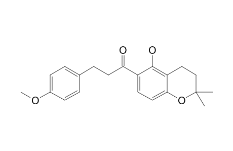 1-(5-HYDROXY-2,2-DIMETHYLCHROMAN-6-YL)-3-(4-METHOXYPHENYL)-PROPAN-1-ONE