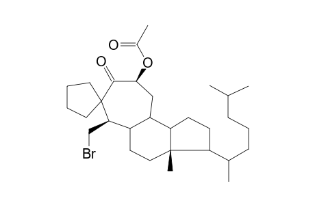 CYCLOPENTANE-1'-SPIRO-5-(7BETA-ACETOXY-19-BROMO-7A-HOMO-DES-A-CHOLESTAN-6-ONE)