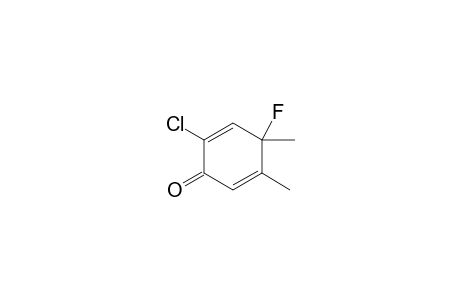 2-Chloranyl-4-fluoranyl-4,5-dimethyl-cyclohexa-2,5-dien-1-one