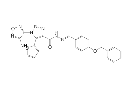1-(4-amino-1,2,5-oxadiazol-3-yl)-N'-{(E)-[4-(benzyloxy)phenyl]methylidene}-5-(2-thienyl)-1H-1,2,3-triazole-4-carbohydrazide