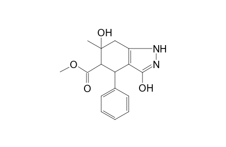 1H-Indazole-5-carboxylic acid, 4,5,6,7-tetrahydro-3,6-dihydroxy-6-methyl-4-phenyl-, methyl ester