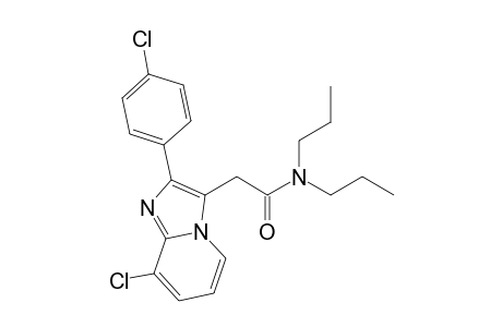 2-[8-chloranyl-2-(4-chlorophenyl)imidazo[1,2-a]pyridin-3-yl]-N,N-dipropyl-ethanamide