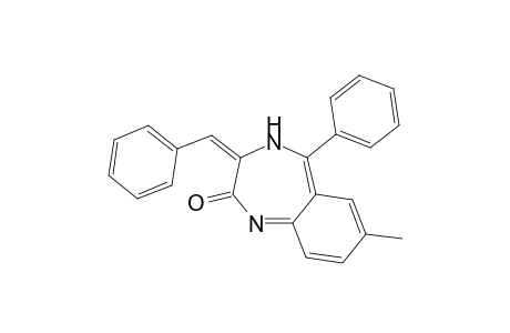 (3E)-3-benzal-7-methyl-5-phenyl-4H-1,4-benzodiazepin-2-one