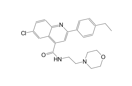 6-chloro-2-(4-ethylphenyl)-N-[2-(4-morpholinyl)ethyl]-4-quinolinecarboxamide