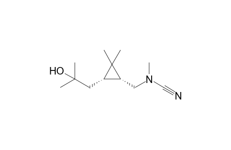 [(1R,3S)-2,2-dimethyl-3-(2-methyl-2-oxidanyl-propyl)cyclopropyl]methyl-methyl-cyanamide