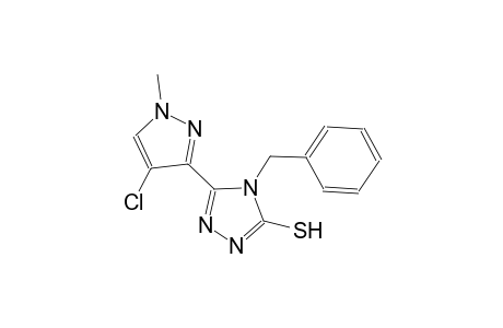 4-benzyl-5-(4-chloro-1-methyl-1H-pyrazol-3-yl)-4H-1,2,4-triazole-3-thiol