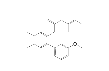 2-(4,5-Dimethyl-2-methylenehex-4-enyl)-3'-methoxy-4,5-dimethylbiphenyl