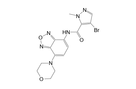 4-bromo-1-methyl-N-[7-(4-morpholinyl)-2,1,3-benzoxadiazol-4-yl]-1H-pyrazole-5-carboxamide