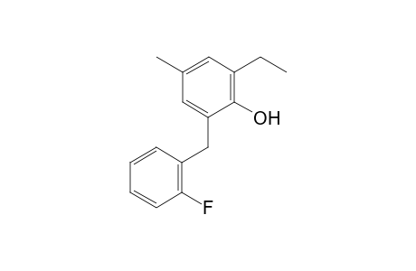 2-Ethyl-6-(2-fluorobenzyl)-4-methylphenol