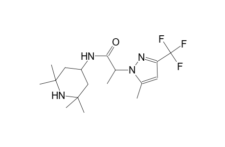 2-[5-methyl-3-(trifluoromethyl)-1H-pyrazol-1-yl]-N-(2,2,6,6-tetramethyl-4-piperidinyl)propanamide