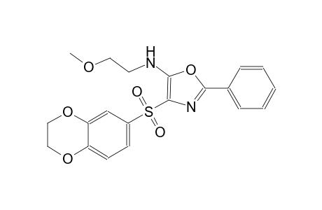 5-oxazolamine, 4-[(2,3-dihydro-1,4-benzodioxin-6-yl)sulfonyl]-N-(2-methoxyethyl)-2-phenyl-