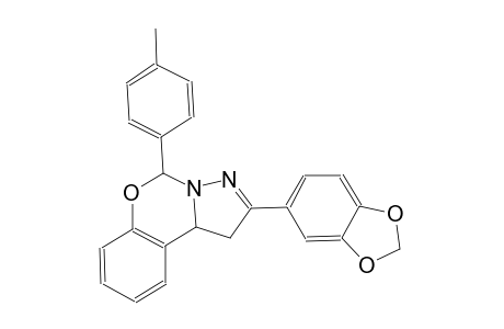 2-(1,3-benzodioxol-5-yl)-5-(4-methylphenyl)-1,10b-dihydropyrazolo[1,5-c][1,3]benzoxazine
