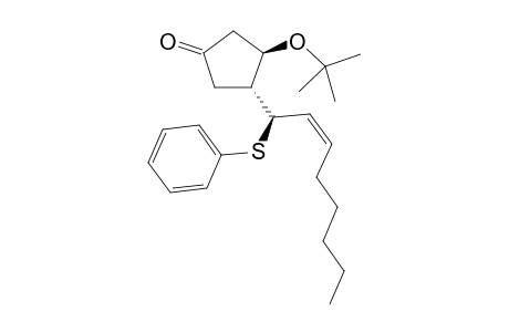 (1'R(*),2'Z,3R(*),4R(*))-3-t-butoxy-4-[1'-(phenylthio)oct-2'-enyl]cyclopentanone