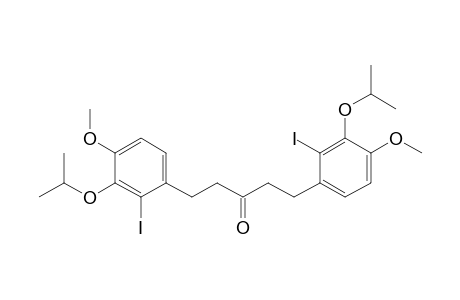 3-Pentanone, 1,5-bis[2-iodo-4-methoxy-5-(1-methylethoxy)phenyl]-