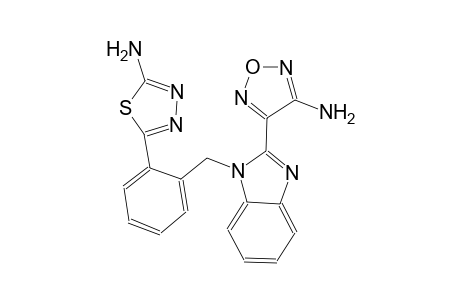 4-{1-[2-(5-amino-1,3,4-thiadiazol-2-yl)benzyl]-1H-benzimidazol-2-yl}-1,2,5-oxadiazol-3-amine