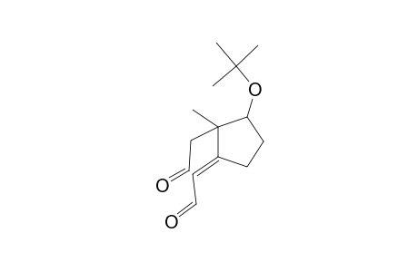 1-tert-Butoxy-5-methyl-5-(2-oxoethyl)-4-(2-oxoethylidene)cyclopentane