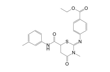 ethyl 4-{[(2Z)-3-methyl-4-oxo-6-(3-toluidinocarbonyl)tetrahydro-2H-1,3-thiazin-2-ylidene]amino}benzoate