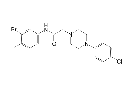 N-(3-bromanyl-4-methyl-phenyl)-2-[4-(4-chlorophenyl)piperazin-1-yl]ethanamide