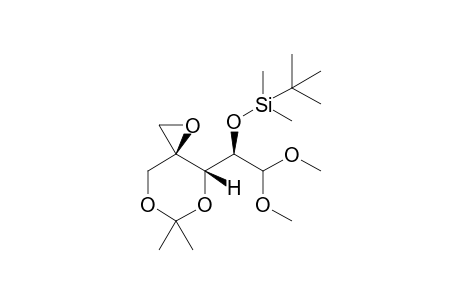 tert-Butyl((R)-1-((3R,4S)-6,6-dimethyl-1,5,7-trioxaspiro[2.5]octan-4-yl)-2,2-dimethoxyethoxy)dimethylsilane