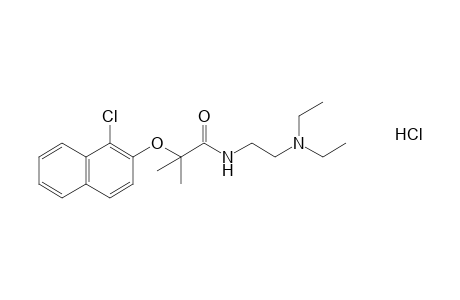 2-[(1-chloro-2-naphthyl)oxy]-N-[2-(diethylamino)ethyl]-2-methylpropionamide, monohydrochloride