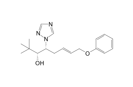 1H-1,2,4-Triazole-1-ethanol, alpha-(1,1-dimethylethyl)-beta-(4-phenoxy-2-butenyl)-, [R*,R*-(E)]-