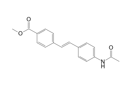 Benzoic acid, 4-[2-[4-(acetylamino)phenyl]ethenyl]-, methyl ester