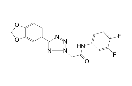 2-[5-(1,3-benzodioxol-5-yl)-2H-tetraazol-2-yl]-N-(3,4-difluorophenyl)acetamide