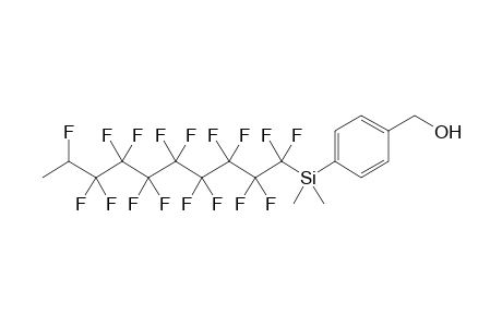 4-[(Heptadecafluorodecyl)dimethylsilyl]-benzenemethanol