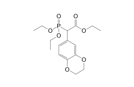 (Diethoxyphosphoryl)-2,3-dihydrobenzo[1.4]dioxin-6-ylacetic acid ethyl ester