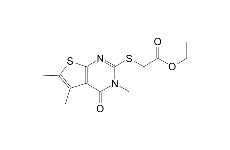 acetic acid, [(3,4-dihydro-3,5,6-trimethyl-4-oxothieno[2,3-d]pyrimidin-2-yl)thio]-, ethyl ester