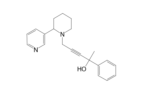 2-Phenyl-5-[2-(pyridin-3-yl)piperidin-1-yl]pent-3-yn-2-ol