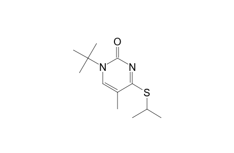 2(1H)-Pyrimidinone, 1-(1,1-dimethylethyl)-5-methyl-4-[(1-methylethyl)thio]-