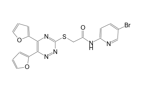 acetamide, N-(5-bromo-2-pyridinyl)-2-[[5,6-di(2-furanyl)-1,2,4-triazin-3-yl]thio]-